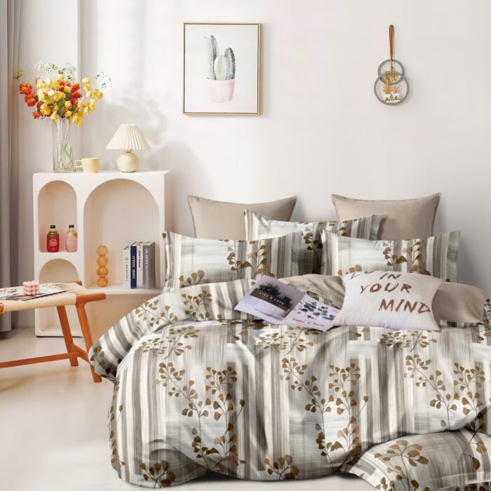 Floral Printed Cotton Bedsheet – King Size Floral Printed Cotton Bedsheet – King Size