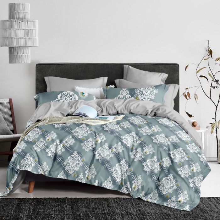 All Season Abstract Printed Cotton Bedsheet – King Size All Season Abstract Printed Cotton Bedsheet – King Size