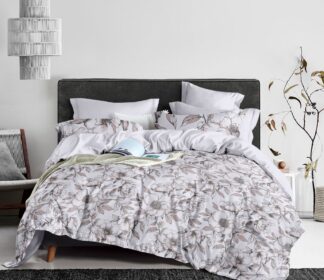 Natural Floral Printed Cotton Bedsheet – Queen Size