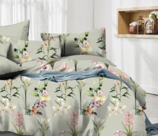 Botanical Floral Printed Cotton Bedsheet – Queen Size